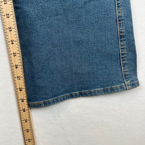 NWT Signature Levis Womens 4 27 Blue High Rise Flare Stretch Dark Denim - Picture 7 of 11